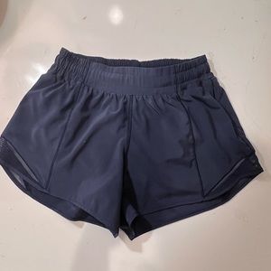 Lululemon Navy Hotty Hot Shorts